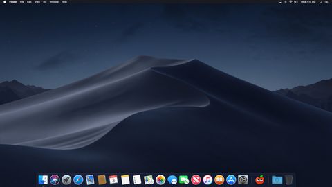 Рабочий стол macOS Mojave